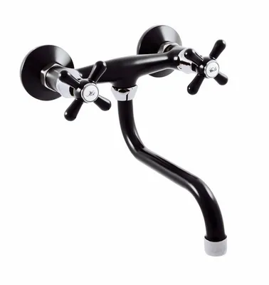 Obrázek produktu pro Slezák-RAV Vodovodní baterie dřezová/umyvadlová Slezák RAV Morava MK101/21 Barva: černá matná/chrom, Rozměr: 150 mm
