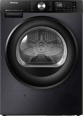 Produktbild von Hisense DH3S902BB3 3S, Freistehend, Frontlader, Schwarz, Drehregler, Berührung, Links/Rechts, Schwarz