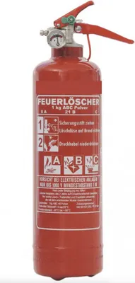 Produktbild von 1kg ABC Pulver Dauerdruck Feuerlöscher EN 3