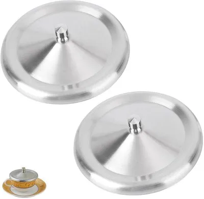 Imagen del producto de Ibenzoa® Tapa de acero inoxidable para vasos, diámetro 10 cm – Juego de 2 unidades, tapas reutilizables para proteger las bebidas del polvo y los insectos