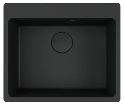 Produktbild von Franke Maris Einbauspüle Fragranitbecken MRG 610-54 A Black Matt Handbedienung ab 60 cm 114.0708.042 - inkl.
