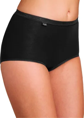 Produktbild von Sloggi Damen Unterhose Basic+ Maxi , 4-Pack, 38, Schwarz