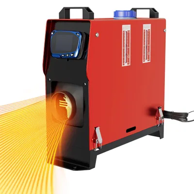 Obrázek produktu pro Dieselový přímový ohřívač 12V, 8 kW – Parkovací ohřívač pro obytné vozy a nákladní automobily – S LCD displejem a dálkovým ovládáním