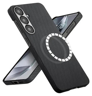 Obrázok produktu pre Techsuit - Aramid Fiber MagSafe ochranný obal na Samsung Galaxy S25 - čierne