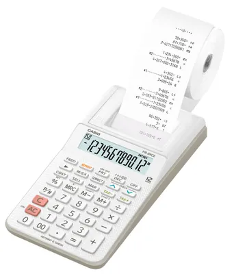 Obrázok produktu pre Casio HR-8RCE - Desktop - Druckrechner - 12 Ziffern - 1 Zeilen - Akku - Weiß