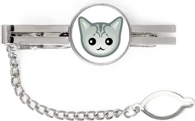 Image de Burmilla - élégant porte-clés métallique d'Art-Dog à offrir en cadeau