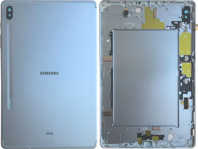 Image de Couvercle de batterie Samsung GH82-20851B pour Galaxy Tab S6 LTE T865 Cloud Blue / Bleu - Neuf