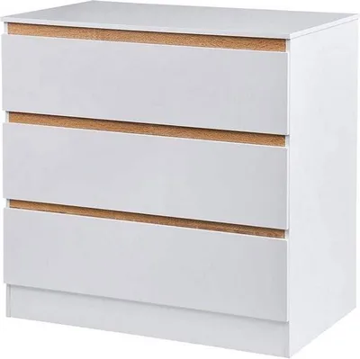Zdjęcie produktu dla Przewijak/komoda z szufladami - wielofunkcyjny przewijak - stylowy i funkcjonalny - oszczędność miejsca - biały - 78 x 80 x 48 cm