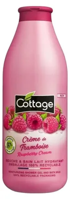 Obrázok produktu pre COTTAGE Sprchový gél a kúpeľový mlieko Himbeercreme-Duschgel 750 ml