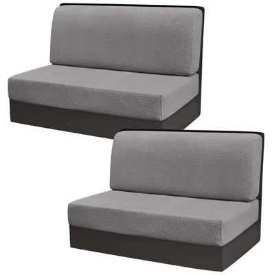Image de Housses extensibles pour coussins de camping-car, housses de coussins pour coin repas, housses de siège de remplacement