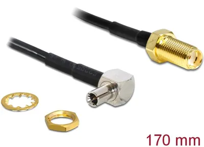 Produktbild von DeLOCK 88487, 1,45 m, TS-9, SMA, Schwarz