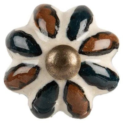 Immagine prodotto di Pomello per porta Clayre & Eef Ø 3x3 cm in Vetroceramica beige