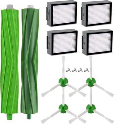Produktbild von Staubsauger Zubehör Set 14tlg Ersatzteile kompatibel mit iRobot Roomba i7 i7 Plus E5 E6 E7 Filter Walzen Seitenbürsten