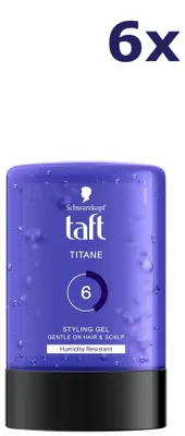 Immagine prodotto di 6 flaconi di Taft Power Gel Titane (300 ml)