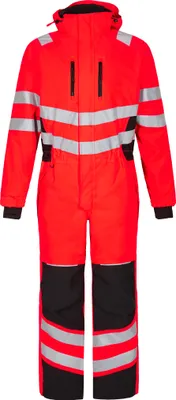 Produktbild von F. Engel Safety Winteroverall, Rot/Schwarz, Gr. XS