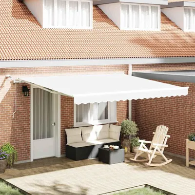 Obrázok produktu pre Zatemniteľná markíza Biela 400 × 300 cm Polyester a kov