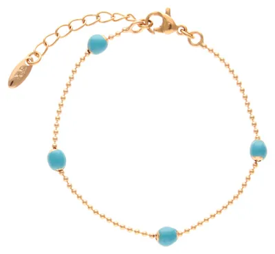 Produktbild von NAHIMA damen armband - roségold türkis NAHIMA damen armband - roségold türkis, onesize
