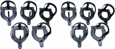 Produktbild von AMKA Trensenhalter Metall Set mit 10 Stück schwarz  Trensenhaken