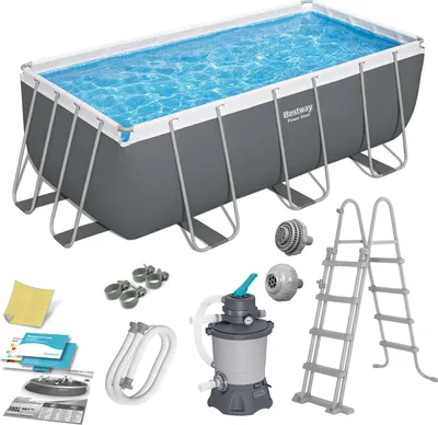 Zdjęcie produktu dla Basen stelażowy ogrodowy 412 x 201 x 122 cm 10w1 BESTWAY 56457N