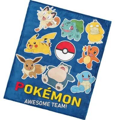 Obrázok produktu pre Detská deka Pokémon Ready to Fight 130 x 160 cm
