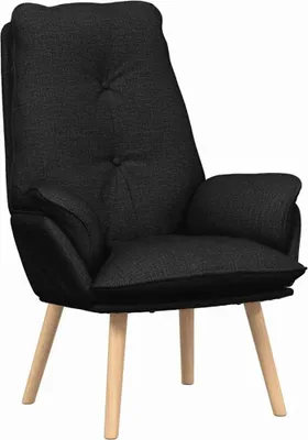 Produktbild von vidaXL Sessel Schwarz 69 x 74 x 93 cm Stoff und Sperrholz