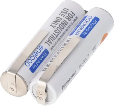 Produktbild von AkkuPack passend für den Philips Rasierer BT9290 Akku 2,4 Volt, 800mAh, AAA 44,5 x 21x10,5mm, mit Lötfahnen 2mm breite