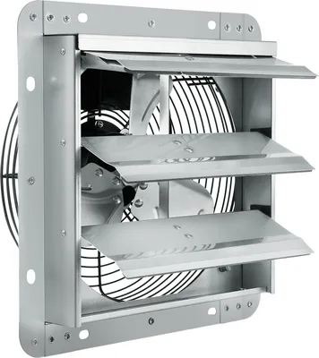 Produktbild von VEVOR Abluftventilator, 254 mm, 1400 U/min, 753 CFM, Wandlüfter aus Aluminium zur Wandmontage mit Wechselstrommotor, Belüftung und Kühlung für Gewächshäuser, Garagen, Schuppen, Geschäfte
