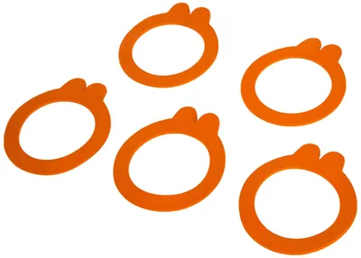 Dichtring mit 2 Ohren, orange, Ø 85 mm, 10 Stück