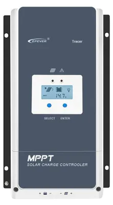 Image de Régulateur solaire 100A MPPT - 12-48V, automatique - Écran LCD