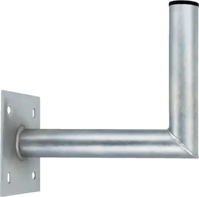 Produktbild von PremiumX 25-30cm Wandhalter Stahl verzinkt Ø 48mm Winkel Wand-Halterung für Satelliten-Schüssel SAT-Antenne