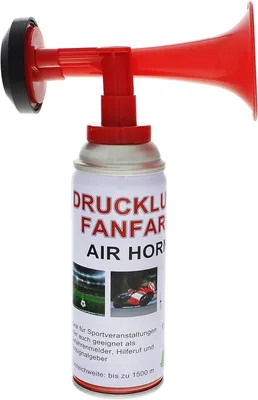 Produktbild von 10 Stück Fanfare Druckluftfanfare Gashupe Hupe Tröte Gashorn Stadion hupe Air Horn