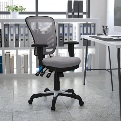 Produktbild von Direktorenstuhl - Bürostuhl - Schreibtischstuhl - Gaming-Stuhl - Ergonomischer Stuhl - Grau