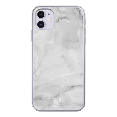 Produktbild von MuchoWow® Handyhülle Schutzhülle Hülle für iPhone 11 Marmor - Stein - Weiß - Grau - Marmoroptik Silikon Softcase Handy Hülle - Handytasche