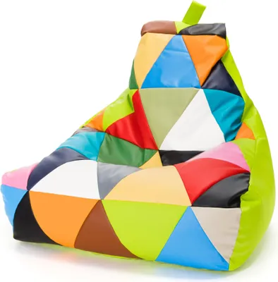 Obrázek produktu pro Ecopuf Keiko Patchwork, sedací vak køeslo sedací vak Outdoor, Limetkovì zelená E16, M
