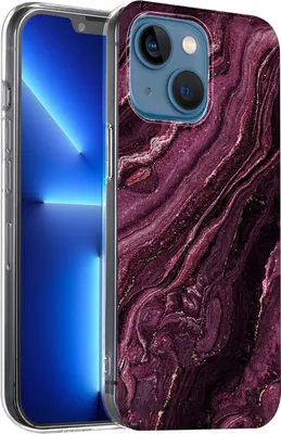 Produktbild von Hülle für Apple iPhone 13 Schutzhülle Marmor Motiv Handy Case Silikon Slim Cover