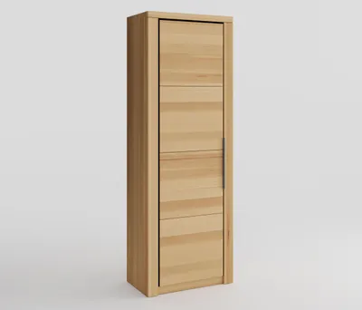 Produktbild von Dielenschrank Schrank Brest Kernbuche geölt Teilmassiv H.199cm Garderobenschrank