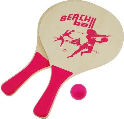 Immagine prodotto di Set da beach tennis rosa per bambini - leggero e resistente