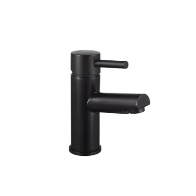 Produktbild von HOME DELUXE - Waschtischarmatur FLOWY - Farbe: Schwarz, 15 x 5,2 x 11 cm - Material Messing, Griff Zink, ⌀ 3,5 cm I Wasserhahn Mischbatterie Badarmatur