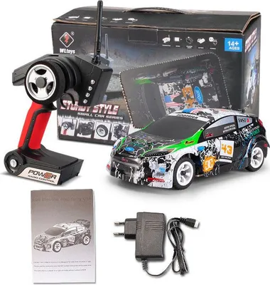 Zdjęcie produktu dla Wltoys K989 1 / 28 2.4G 4WD Brushed RC Remote Control Rally Car RTR z nadajnikiem