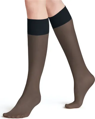 Produktbild von FALKE Pure Matt 20 DEN Feinkniestrümpfe Damen 6179 - marine 35-38