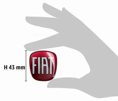 Immagine prodotto di Logo di ricambio adesivo Fiat 3D per Volante 500