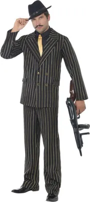 Produktbild von Kostüm Mafiaboss Mafia Mafiakostüm Gangster Gangsterkostüm 20er Jahre Gr. 48/50 (M), 52/54 (L), 56/58 (XL), Größe:XL