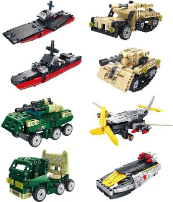 Produktbild von Forange FC9312 Militär Sammelpackung Klemmbaustein 740pcs Spielzeug Bausatz-NEU