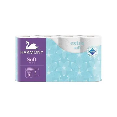 Obrázok produktu pre Toaletný papier 3-vrstvový HARMONY SOFT – 8ks 30355