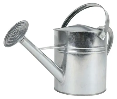 Produktbild von BURI Zink-Gießkanne 5L mit Henkel Blumenkanne Wasserkanne Garten Dekokanne Blechkanne