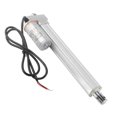 Image de FY017 Actionneur linéaire, poussée multifonctionnelle, moteur linéaire électrique DC, tige télescopique, course 200 mm, 24 V