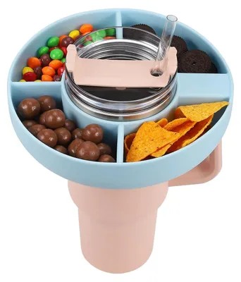Produktbild von Silikon Snackschale für Stanley Cup 40 oz mit Henkel als wiederverwendbares Auto und Kino Zubehör