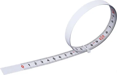 Zdjęcie produktu dla Samoprzylepna miarka pomiarowa ze stali węglowej, taśma miernicza od lewej do prawej, szerokość 13 mm, długość 5 metrów