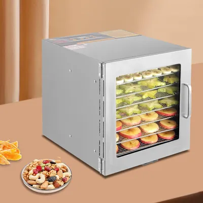 Produktbild von 700W Lebensmittel-Dehydrator, Dörrautomat Edelstahl Dehydrator, Temperatur Einstellbar (35-90°C)