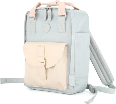 Obrázek produktu pro Himawari městský batoh voděodolný béžovo modrý 15,6" 39 cm